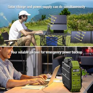 Portable 1000W Solar <strong>Generator</strong> <strong>Power</strong> Station 614Wh Battery <strong>with</strong> MPPT Controller EU <strong>Plug</strong> for Home Outdoor Camping Solar Charging - Product Image 6
