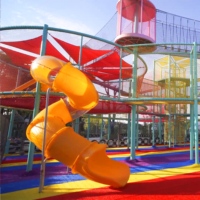 Ticari Açık Hava Halat Ağlı Oyun Alanı Çok Katlı Macera Tırmanma Ekipmanları, Çocuk Parkları ve Tatil Köyleri için Tünel Kaydıraklı