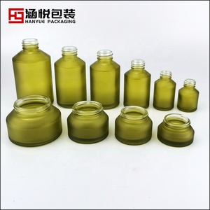 Chai Thủy Tinh Màu Xanh Ô Liu Nghiêng Vai Chai Mỹ Phẩm 30 <span class=keywords><strong>Ml</strong></span> 60 <span class=keywords><strong>Ml</strong></span> <span class=keywords><strong>100</strong></span> <span class=keywords><strong>Ml</strong></span> 200 <span class=keywords><strong>Ml</strong></span> Và Lọ Thủy Tinh 30 Gm 50 Gm Có Nắp Tre - Product Image 4