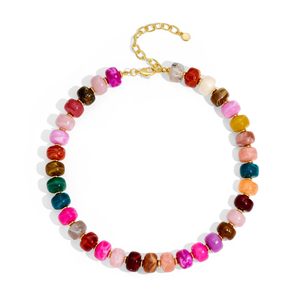 Collar Bohemio Cuadrado Grande Chapado en Oro Colorido con Resina <span class=keywords><strong>para</strong></span> Mujer, Joyería de Moda con Cuentas Acrílicas Geométricas y Voluminosas - Product Image 4