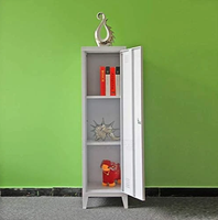 Armoire en acier à une porte GDLT, casier de rangement métallique, armoire à vêtements autoportante, moderne, pour la maison ou le bureau