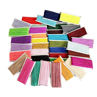 20 Yards Tressé Macrame Cordon Serpent Ventre 3mm Chinois Soutach Multicolore Nylon Corde Fil Fabrication de Bijoux Vêtement Chaussures DIY