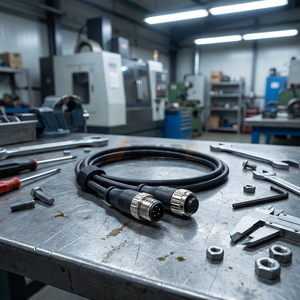 Cable de Extensión M12 de <span class=keywords><strong>8</strong></span> Pines, Macho a Hembra, Codificación A, Cable Blindado AWG24, Impermeable IP67, 30V 2A, Conjunto de Cable para Sensor y Actuador - Product Image 3