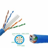 Câble lan Cat6 haute vitesse câble ethernet cat 6 CCA 25awg 2pr 4pr 305m 1000ft utp câble réseau cat6 intérieur