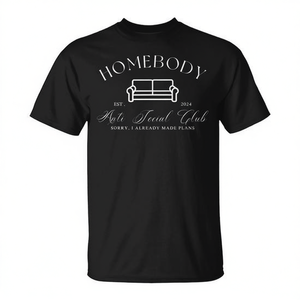 Camiseta Homebody Anti Social Club Est 2024 de algodón negro unisex talla adulta - Product Image 2
