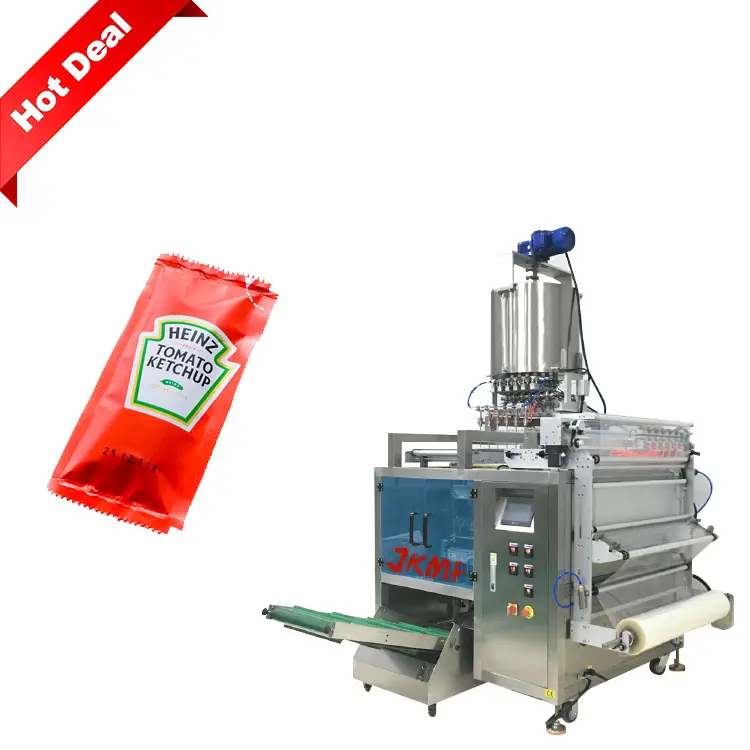 Máquina de embalaje de salsa de tomate de varios carriles, máquina de embalaje de Ketchup