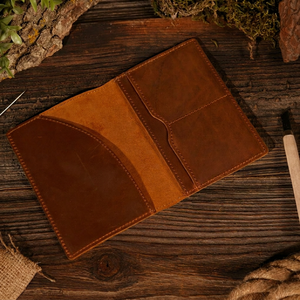 Secure Flight Genuine Leather Passport Holder Travel <b>Wallet</b> Custom Logo <b>RFID</b> <b>Blocking</b> Passport Cover Case Fashion Daily Use - Product Image 1