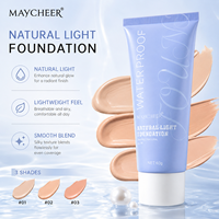 En stock, 3 teintes, fond de teint liquide pour le visage, imperméable, éclat naturel, hydratant, longue tenue, prix de gros, approvisionnement en vrac