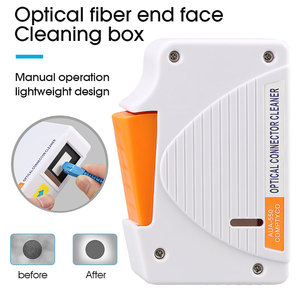 Caja de limpieza de fibra óptica bicolor al por mayor, limpiador de extremos de jumper, cassette de limpieza de conectores - Product Image 2