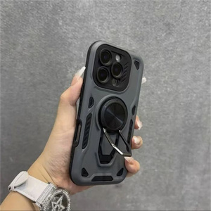 Nueva Funda para Teléfono PC <span class=keywords><strong>a</strong></span> la Moda, Resistente <span class=keywords><strong>a</strong></span> Impactos, con Anillo Metálico y Soporte de Orificios Finos para <span class=keywords><strong>Samsung</strong></span> A27, <span class=keywords><strong>53</strong></span>, 57, 36, 37, S26, 25, 24 Series - Product Image 1