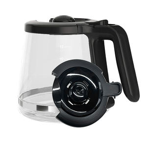 Recipiente de Repuesto Transparente de 12 Tazas y 1800 ml con Tapa para <span class=keywords><strong>Oster</strong></span>/Mr. <span class=keywords><strong>Cafetera</strong></span> de <span class=keywords><strong>Goteo</strong></span>, Jarra de Café de Borosilicato - Product Image 1