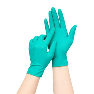Guantes de Nitrilo de Grosor Medio, Impermeables, Resistentes al Aceite, para Lavar Platos, Uso Doméstico, Desechables, de Grado Alimenticio, Textura Suave - Product Image 1