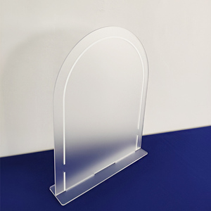 Bảng Hiệu Trống Acrylic Cong Bảng Hiệu Acrylic Mờ Tùy Chỉnh Bảng Hiệu Trống <span class=keywords><strong>Lucite</strong></span> Đứng - Product Image 3