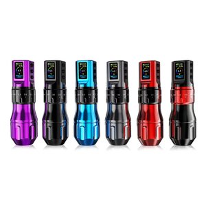 Machine à tatouer sans fil avec 2 batteries, profondeur d'aiguille réglable, stylo rotatif pour tatouage corporel - Product Image 3