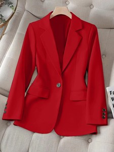<span class=keywords><strong>Blazer</strong></span> da <span class=keywords><strong>Donna</strong></span> Elegante <span class=keywords><strong>Slim</strong></span> Fit a Maniche Lunghe Giacca da Ufficio Elegante per Riunioni di Lavoro Eventi Professionali e Abbigliamento Casual - Product Image 1