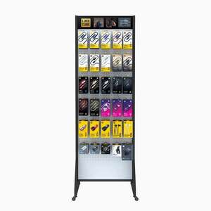 Expositor Metálico Personalizado para Tiendas, Soporte para Exhibición de Accesorios para Teléfonos Móviles, Plegable, Duradero, Antideslizante, con Recubrimiento en Polvo - Product Image 4