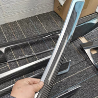 Kit de garnitures intérieures en fibre de carbone véritable style OEM pour BMW F10 F18 Série 5, kit de remplacement complet de l'intérieur