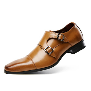 Chaussures habillées en cuir de style à lanières Offre Spéciale à la mode grande taille hommes bureau respirant hommes - Product Image 3