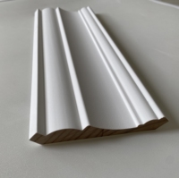 Moulure murale décorative blanche apprêtée pour la décoration intérieure