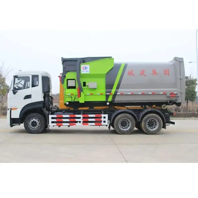 Cheap Price Roll off Dumpster Construction Waste Truck Body Hook Lift With Waste Bin