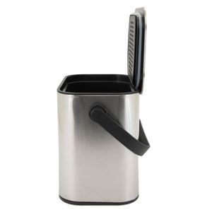 Küçük mutfak paslanmaz çelik kompost <span class=keywords><strong>Bin</strong></span> dikdörtgen açık üst depolama kovası sürdürülebilir çöp kutusu stoklanan kompost depolama - Product Image 5