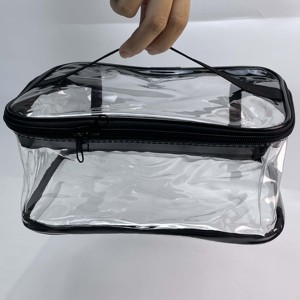 Custom Logo Transparent PVC Cosmetic <b>Bag</b>, Large Capacity Waterproof Toiletry <b>Bag</b>, Travel Storage Pouch - Product Image 2