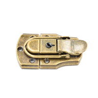 Fayshing Fermoir à loquet en laiton antique au design rétro, serrure vintage pour boîte à bijoux, coffret en bois, décoration de meubles, FS-1135