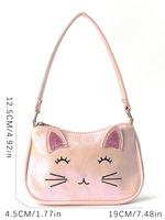 Sac pour enfants design chat mignon mode vente en gros Mini sac à main en cuir PU sac à main pour filles sac à bandoulière dessin animé