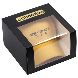 Baseball Cap Hat Paper Color Box Snapcap Box Storage Boxes Wholesale with Clear Window Packaging