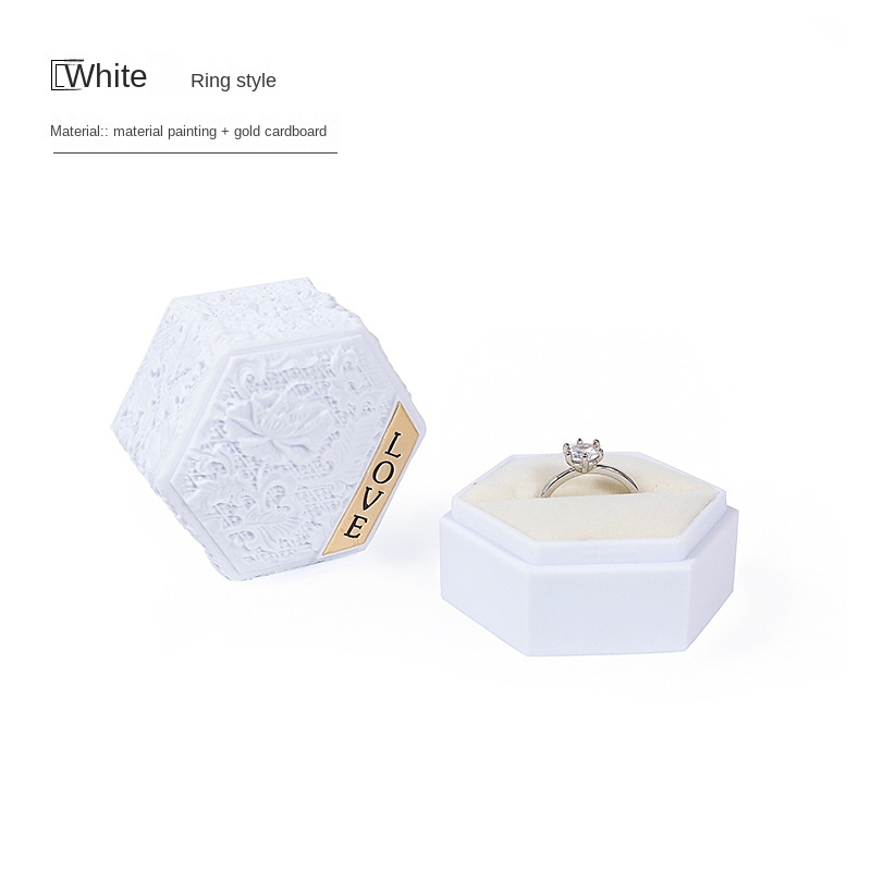 Boîte blanche d'anneau