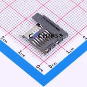 GTFP08431BEU SD Card / Memory Card Connector Connector Self-Return Type MicroSD Card (TF Card) Card Holder Without - Product Image 2