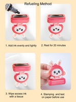 Nouveau tampon de cachet d'encre photosensible de timbre de flash de personalizados sellos timbre de nom pour les enfants de vêtements