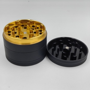 Broyeur à herbes en métal personnalisé en alliage de zinc et aluminium, 40mm, 50mm, 63mm, 75mm, 100mm, accessoire pour fumeurs - Product Image 4