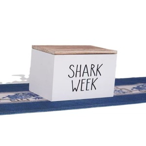 Wooden Flip Top Storage <b>Box</b> 13x13x20cm With Drawers <b>Makeup</b> Organizer - Product Image 5