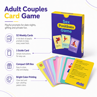 Jeu de cartes portable et personnalisable, respectueux de l'environnement, pour adultes, pour soirées coquines et usage familial, jeux sexuels pour couples