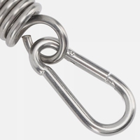 Kit de crochets à ressort robustes en acier inoxydable 304 avec pivot et mousquetons pour hamac, chaise suspendue, balançoire et utilisation en extérieur/jardin