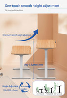 2AF2 D3 Cadre de table de bureau électrique réglable et à double moteur avec design moderne Bureau assis-debout pour ordinateur