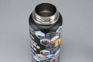 Botella de Agua Personalizada con Logotipo de 32oz/40oz de los Parques Nacionales de EE. UU., Botella de Acero Inoxidable con Diseño Completo de la Ciudad, Color Personalizado con Pajita - Product Image 6