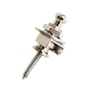 Donlis Nickel an toàn khóa dây đeo đàn guitar nút khóa chrome màu cho bán buôn từ Trung Quốc Guitar bộ phận Nhà cung cấp - Product Image 1