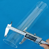 Tube en verre de quartz de laboratoire à haute pureté et haute transmission, en silice fondue, transparent