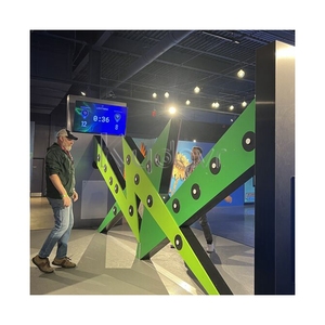 Murs d'entraînement de réaction à bouton-poussoir interactifs murs de réaction réflexes légers défi anneau de réaction jeu de capture de vitesse - Product Image 3