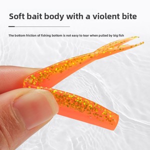 เหยื่อตก<span class=keywords><strong>ปลา</strong></span>แบบปลาฉลาม ชุด 15 ชิ้น ทำจากสแตนเลส เหยื่อปลอมแบบนิ่ม หา<span class=keywords><strong>ง</strong></span>แฉก หา<span class=keywords><strong>ง</strong></span>ตัด ดีไซน์ไบโอนิคสีดำ - Product Image 4