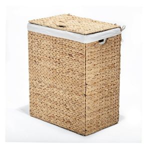 Panier de rangement écologique pliable en jacinthe d'eau avec couvercle en osier, multifonctionnel, pour linge sale, du village artisanal du Vietnam, vente en gros - Product Image 3