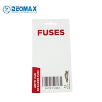Lot de 10 fusibles à lame pour voiture, sur carte blister, 1A-40A, standard/mini/profil bas/micro2, assortiment de 10 pièces/paquet