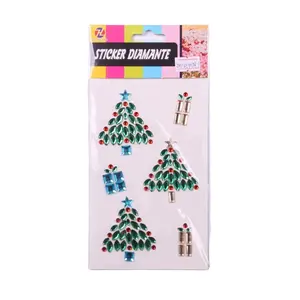 Kerstboom gem acryl crystal diamond kid 3D stickers