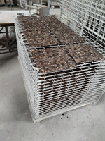 Mosaïque de carreaux en marbre naturel Emperador foncé, couleurs mélangées, polie, moderne, pour murs et sols de villas, salles de bain et douches