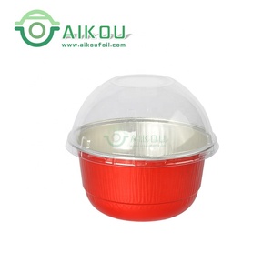 Récipient de cuisson rond en aluminium jetable, pour four, pâtisserie, desserts, plats à gâteaux ronds, brownie, cuisson au fromage - Product Image 1