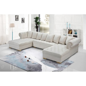 <span class=keywords><strong>โซฟา</strong></span>เชิสเตอร์ฟิลด์รูปตัวยู winforce หรูหราออกแบบเฟอร์นิเจอร์หนังสีชมพูและสีขาว - Product Image 5