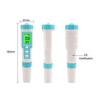 Testeur d'eau numérique multifonction 7 en 1 avec rétroéclairage LCD, TEMP, salinité, TDS, EC, PH, ORP, S.G, stylo de test d'eau