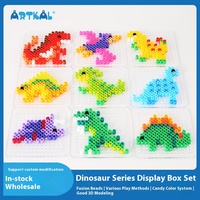 2025 gros ARTKAL dinosaure série bricolage à la main Puzzle jouet boîte Spelingl perles ensemble S-5mm en plastique sort perles bricolage Puzzle